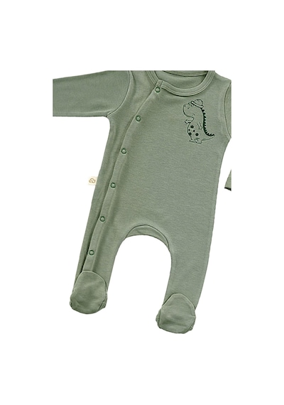 Tinylamb Cute Dino 3 Parça Yenidoğan Mini Hastane Çıkış Seti Haki