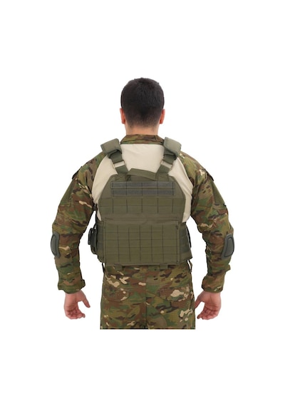 Single Sword Kasırga Tactical Balistik Plaka Takılabilen Açık Cepli Hücum Yeleği Haki