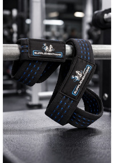 8 Loop Lifting Straps Halter Kayışı Straps 2'li Paket - Mavi Açık Mavi