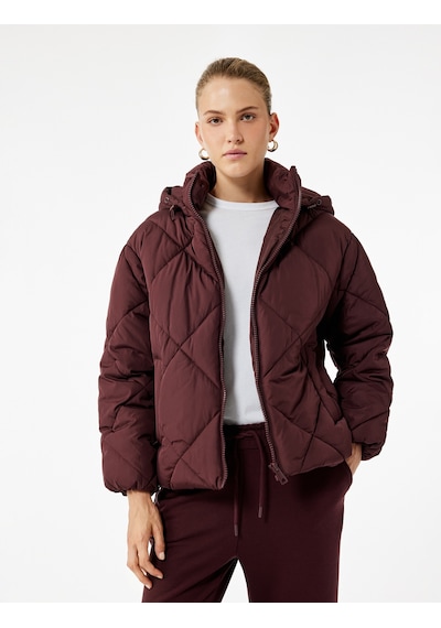 Koton Polar Cep Detaylı Uzun Kollu Fermuarlı Su İtici Kapşonlu Kapitone Mont Bordo 6wak20011ew Bordo Koton Polar Cep Detaylı Uzun Kollu Fermuarlı Su İtici Kapşonlu Kapitone Mont Bordo 6wak20011ew Bordo