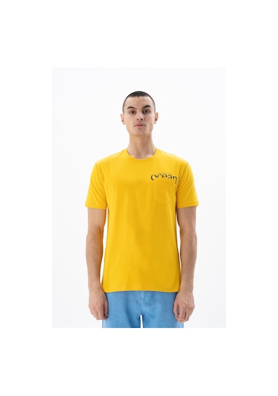 AR-MA Arma Erkek Regular Fit Bisiklet Yaka Tişört Y25344405501 Sarı