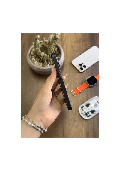 İphone 13 Uyumlu Süper İnce Mat Ultra Thin Silikon Kılıf Çöl