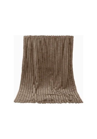 Eskadron Platinum 25 Cozy Battaniye Lüks Faux Kürk Ve Zarafet Polyester Battaniye Kahverengi 150 X 200 Cm