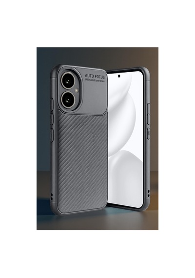 Honor 400 Uyumlu Kılıf Auto Focus Karbon Kapak - Gri