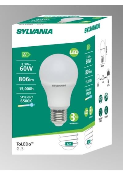 Sylvania Toledo Led Ampul E-27 8,5w-60 W Beyaz Renk 6500k