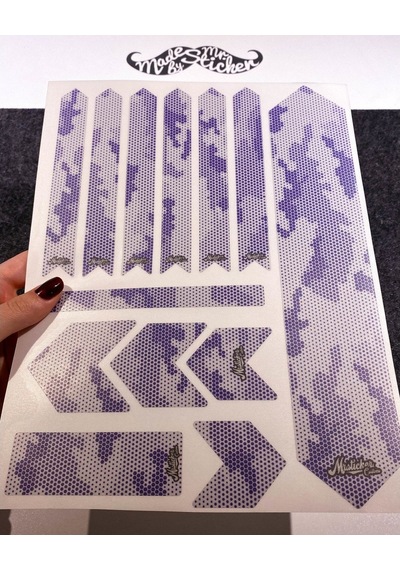 Bcy36 Reflektif Bisiklet Sticker Set Avantaj Paket Lacivert Beyaz