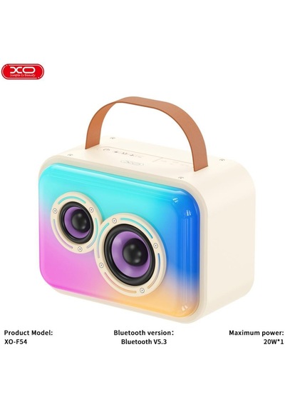 20w Rgb Işıklı Kablosuz Bluetooth Hoparlör Ve Karaoke Mikrofon Seti F54