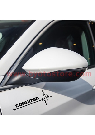 Seat Cordoba Için Kalp Atışı Ritim Oto Sticker (2 Adet)