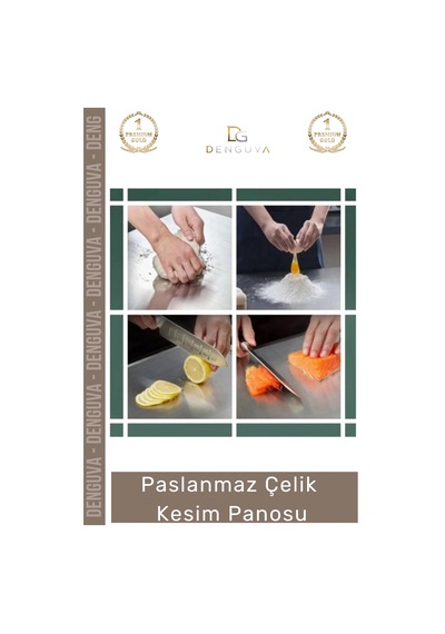 Kesmepanosu Paslanmaz Çelik Dayanıklı Hijyenik Kaymaz Yüzey Profesyonel Modern Meyve Et Kesim Panos Çok Renkli