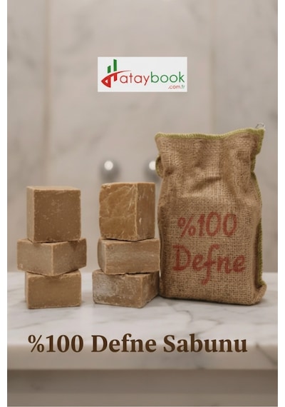 Hatay %100 Saf Defne Sabunu 1 Kg Ham Defne Yağı Sabunu 6 Adet Doğal