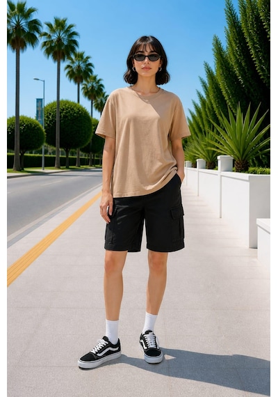 Alexandergardı Basic T-shirt Bej