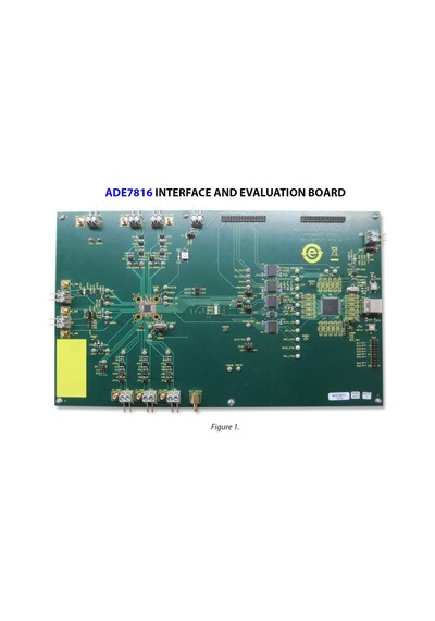 Eval-Ade7816Ebz / Six Channel Energy Measurement Ic To Be Evaluat