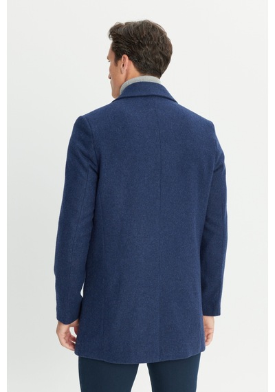 AC&Co / Altınyıldız Classics Erkek Lacı Standart Fit Normal Kesim Gömlek Yaka Yan Cep Yünlü Palto Lacı AC&Co / Altınyıldız Classics Erkek Lacı Standart Fit Normal Kesim Gömlek Yaka Yan Cep Yünlü Palto Lacı