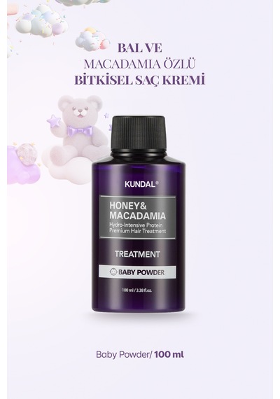 Kundal Honey & Macadamia Baby Powder Protein Destekli Besleyici Saç Kremi 100 ML