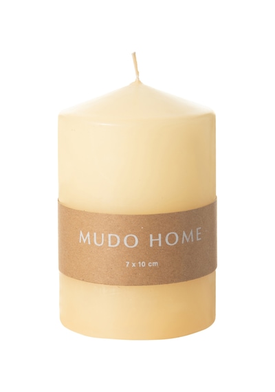 Mudo Home Sütun Mum Krem 7x10cm 696123