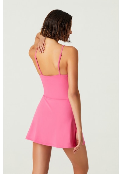 Los Ojos X Melodi Pembe Tenis Elbisesi Spor Elbise Tennis Dress Pembe Pembe