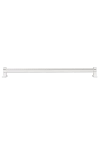 Ahşap Başlıklı Alüminyum Dekoratif Ray Korniş Beyaz 100 CM