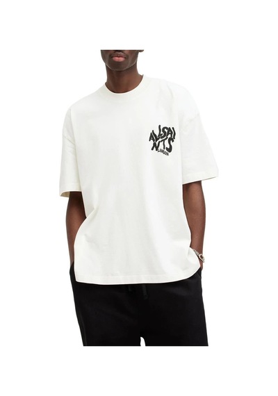 Erkek Tişört Baskılı Kısa Kol T-shirt - Beyaz