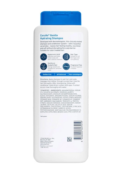 Cerave Nazik Nemlendirici Şampuan 355ml Tüm Saçlar
