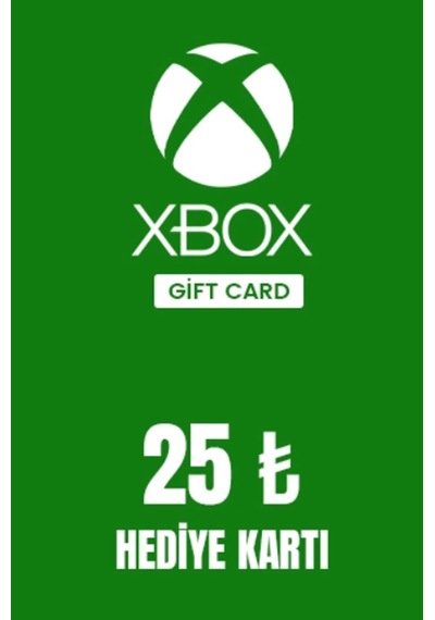 Xbox Live Hediye Kartı 25 Tl