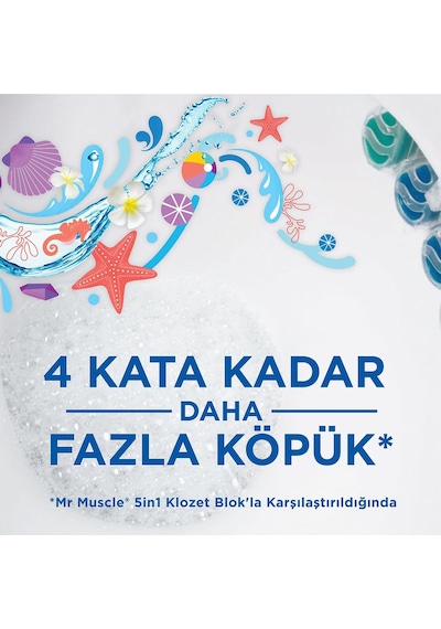 Mr. Muscle Active Clean Klozet Blok Marine 2 x 38.6 G