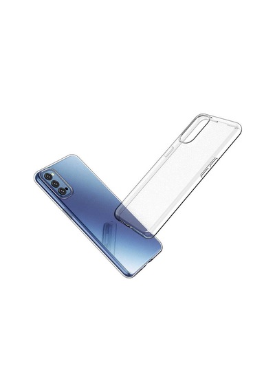 Ekılıf - Oppo Reno 4 Uyumlu Kılıf Şeffaf Soft Slim Fitt Süper Silikon Kapak - Şeffaf