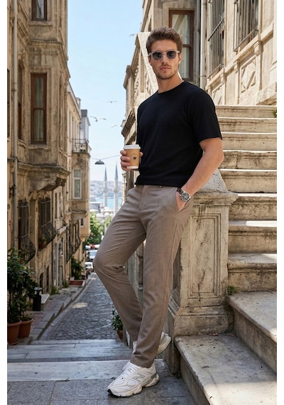Buratti Erkek Pantolon 6843649 Vizon VİZON
