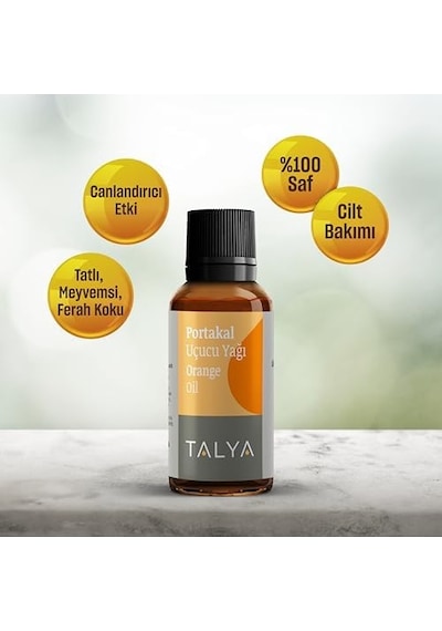 %100 Saf Portakal Uçucu Yağı 10ml - Daha Canlı Cilt Görünümü - Selülit Bakımı - Difüzör İçin Aromaterapi Yağı