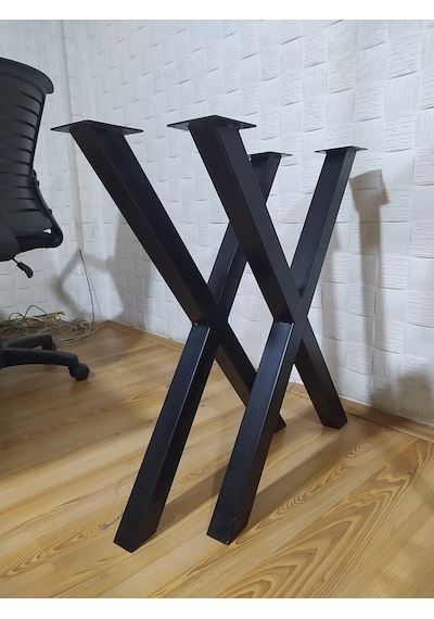 İlgitrafik X Metal Masa Ayağı 2 Adet En 60Cm Boy 72Cm 50X50 Profil İlgitrafik X Metal Masa Ayağı 2 Adet En 60Cm Boy 72Cm 50X50 Profil