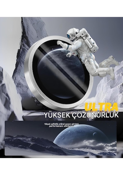 İphone 16 / 16 Plus Uyumlu Safir Lens Çizilmez Dayanıklı Kamera Koruyucu