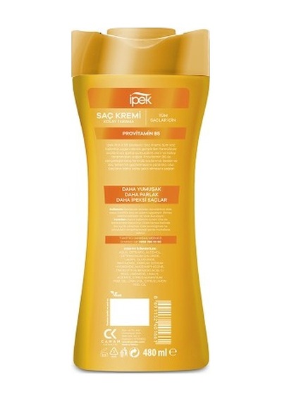 İpek Provitamin B5 Tüm Saçlar İçin Saç Kremi 480 Ml X 4 Adet PKT.IPEK.022