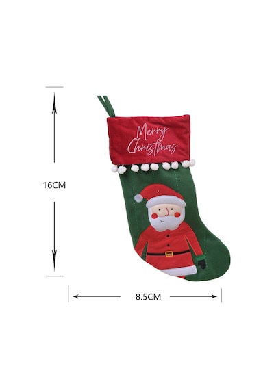 Karaca Home Kararca Home New Year Yılbaşı Santa Hediye Çorabı 16x8,5 Cm