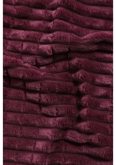 Merinos Modern Line 3 Parça Battaniye Seti - Mürdüm