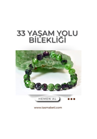 33 Yaşam Yolu Bilekliği Sevgi Çok Renkli