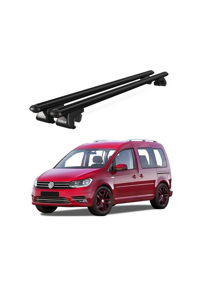 Volkswagen Caddy Van 2003-2015 Uyumlu Siyah Ara Atkı Port Bagaj Tavan Barı