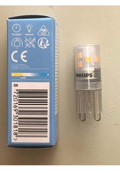 10 Adet Phılıps Corepro G 9 Led Kapsül 1.9w 25w 220 Lümen 2700k Sarı