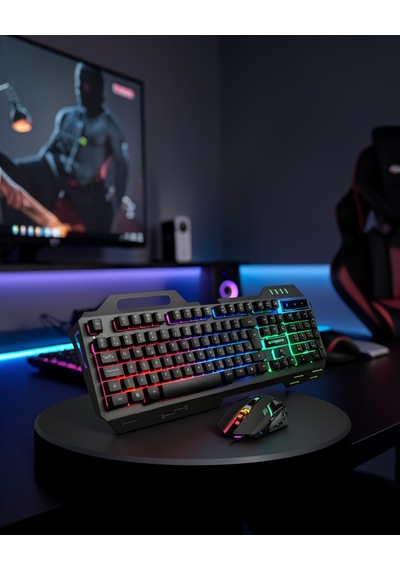 Mekanik Klavye Mouse Set Led Aydınlatmalı Xuczpg8018klavyeeeee-5 Diğer