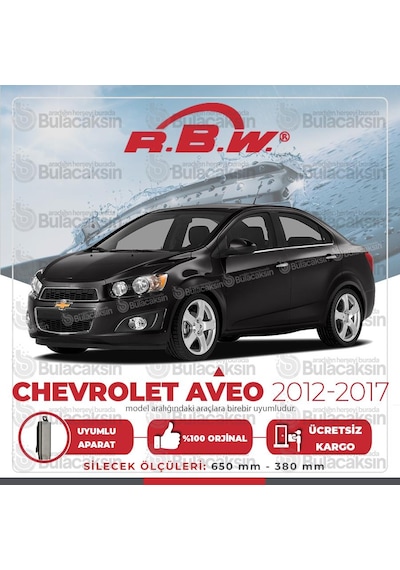 RBW Chevrolet Aveo Sedan 2012 - 2017 Ön Muz Silecek Takım
