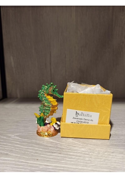 Swarovski Taşlı Deniz Atı Mücevherlik / Dekoratif Biblo