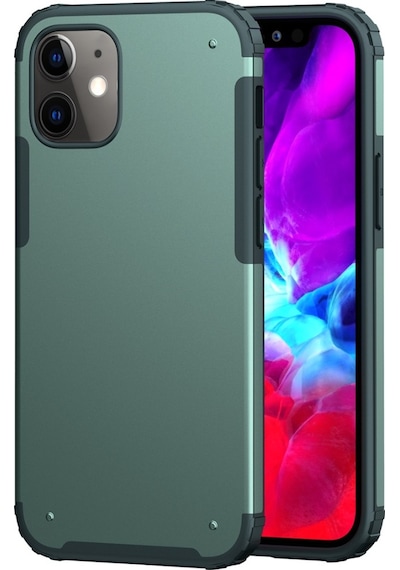 Apple Uyumlu iPhone Bikapak Elıt Mıst 12 Mini Opak Yeşil Kapak