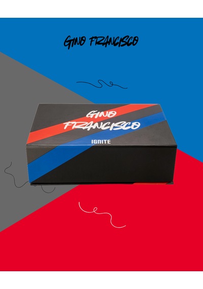 Gino Francisco Erkek Boxer 3'lü Paket Pamuklu Esnek Rahat Kesim Ignite Collection Premium Kutulu Set Kırmızı - Gri - Mavi