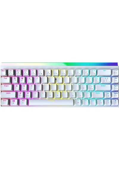 68 Tuş Red Switch Rgb Mekanik Oyuncu Klavyesi Hot Sbhghhhwapple, Renkli Aydınlatma Gaming Keyboard