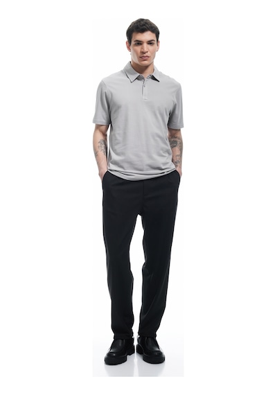 Koton Pamuklu Regular Fit Kısa Kollu Polo Yaka Tişört Gri 5sam10027mk Gri