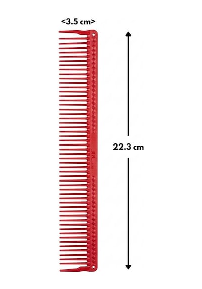 Jrl J309 22.3 Cm Antistatik Profesyonel Kesim Tarağı Kırmızı