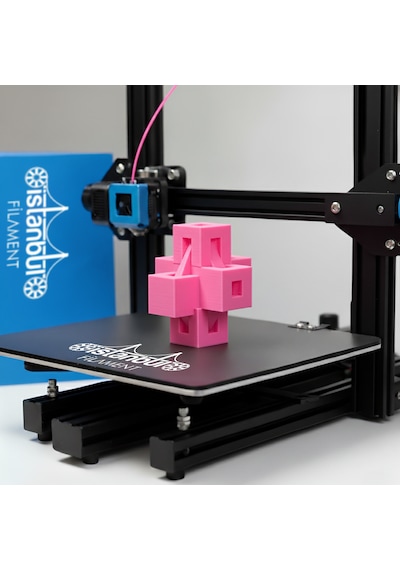 İstanbul Filament 3d Baskı Pla Filament Pembe Renk 1 Kg Ø 1,75mm 0,05 Mm Bambu Lab Uyumlu 1.75mm