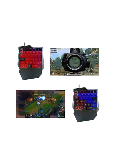 G506 Tek El Kullanım Gaming Oyuncu Usb Kablolu Klavye Mouse Seti Rgb Led Işıklı