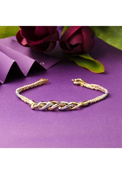 Top Altınlı Halkalı 14 Ayar Altın Bileklik BLFVU14K5183 Sarı Altın