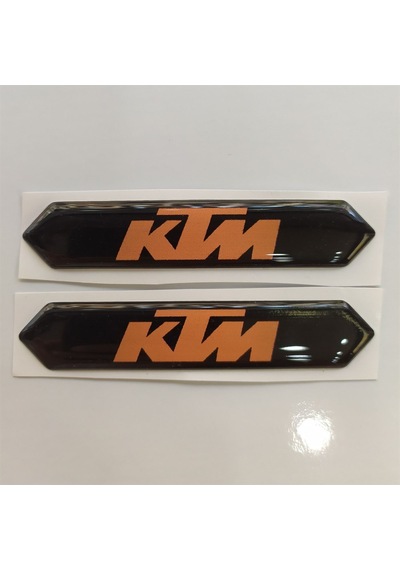 Ktm Logolu 3D Sticker 2 Adet