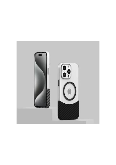 Apple iPhone  Uyumlu  16 Plus Carbon Puzzle Magsafe Kapak - Pembe