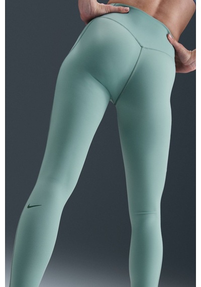 Nike Dri Fit Universa Hr 7/8 Tight Light Green Yüksel Bel Sıkılaştırıcı Kadın Antreman Taytı Açık Yeşil